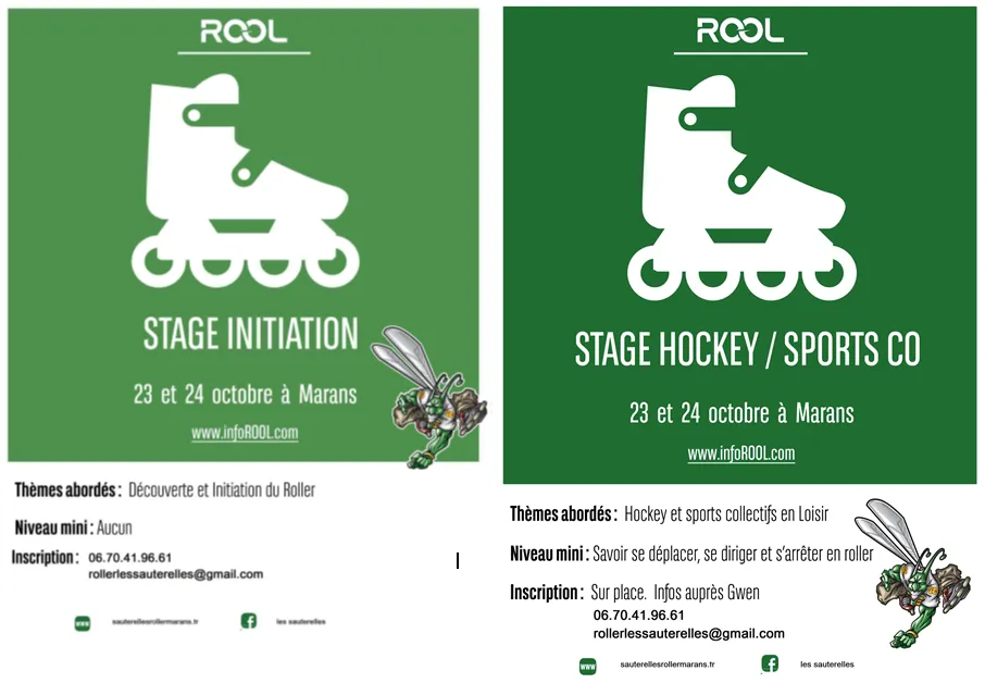 Stages vacances d’octobre Stages octobre 2018